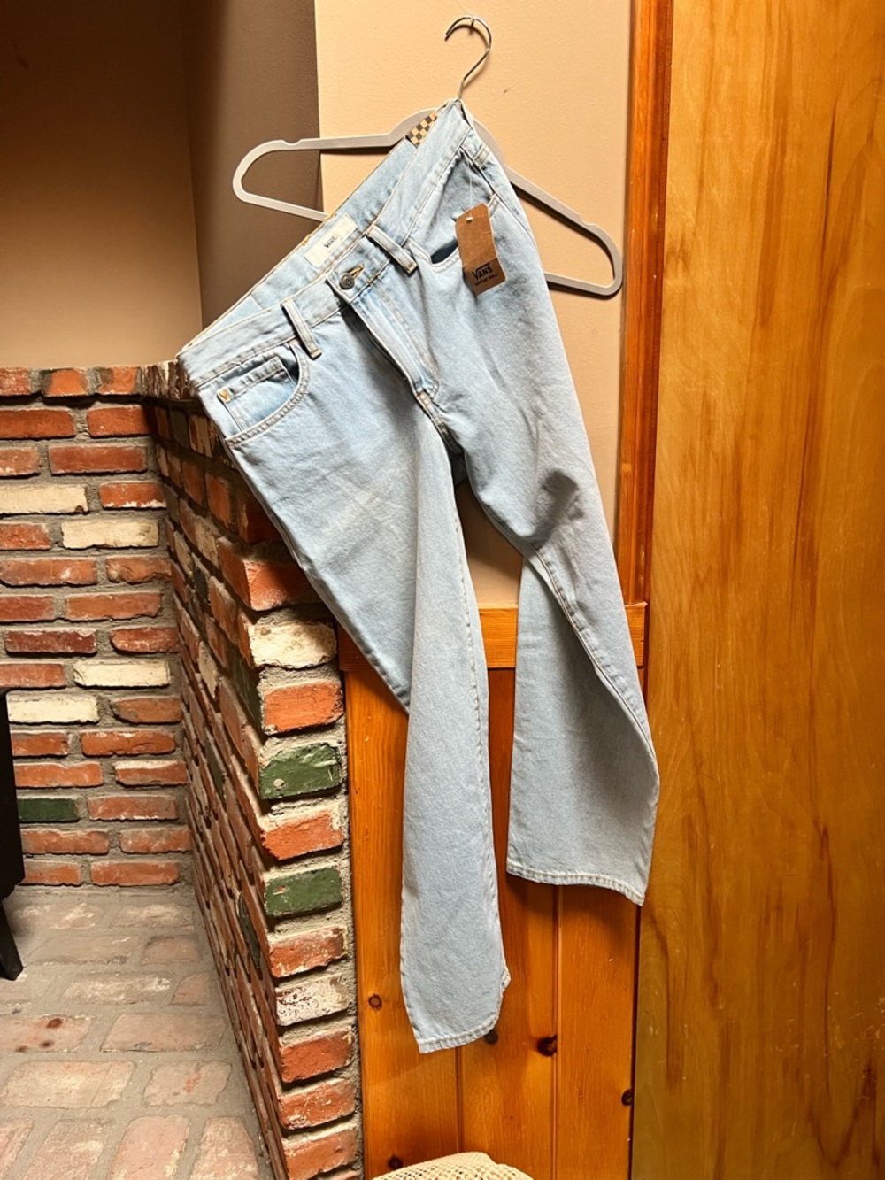 Vans Light Blue Straight-Leg Women's Jeans